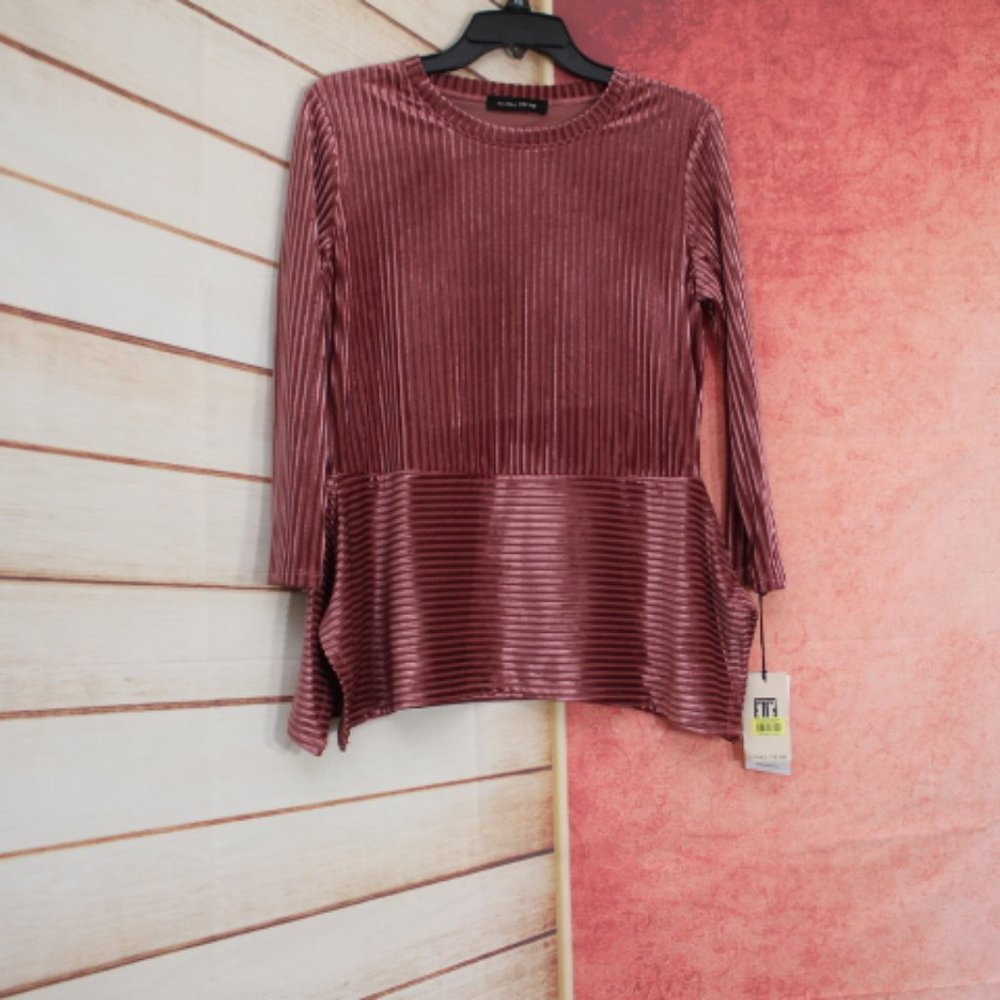 NWT Ivanka Trump, Maroon Shirt, S